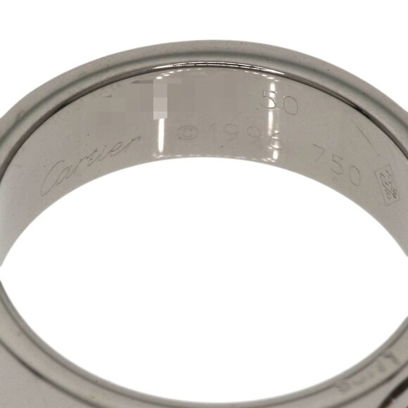 CARTIER 18k White Love Ring #50 - Picture 5 of 10